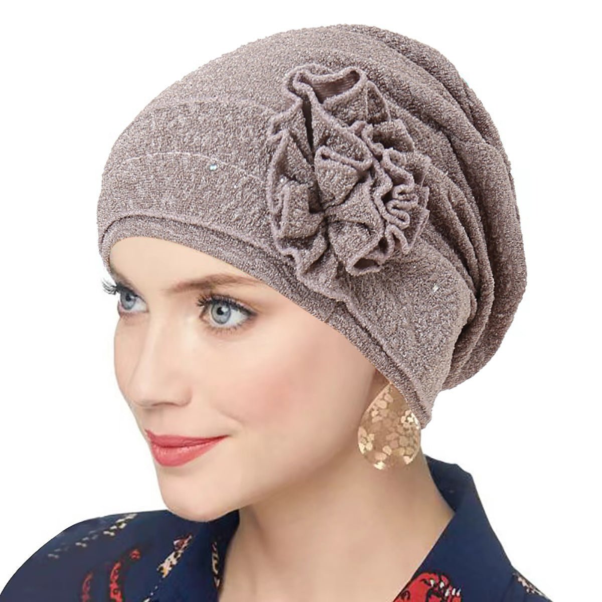 Fashion Women Solid Rose Flower Stretch Underscarf（MH112）