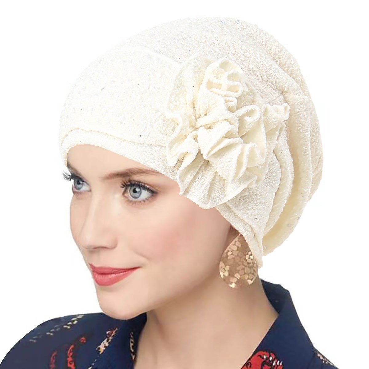 Fashion Women Solid Rose Flower Stretch Underscarf（MH112）