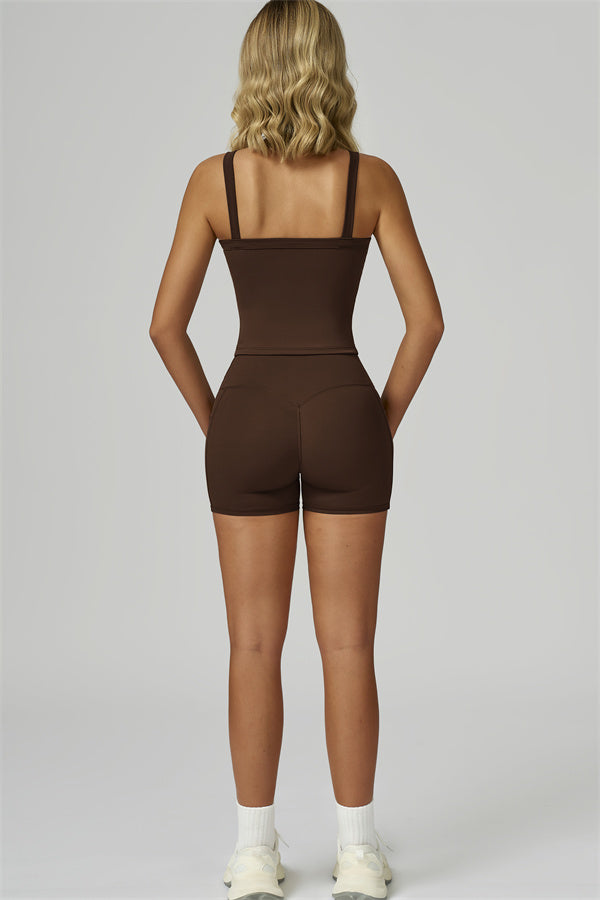 The Flourish Crop Tank Shorts 2-Piece Set