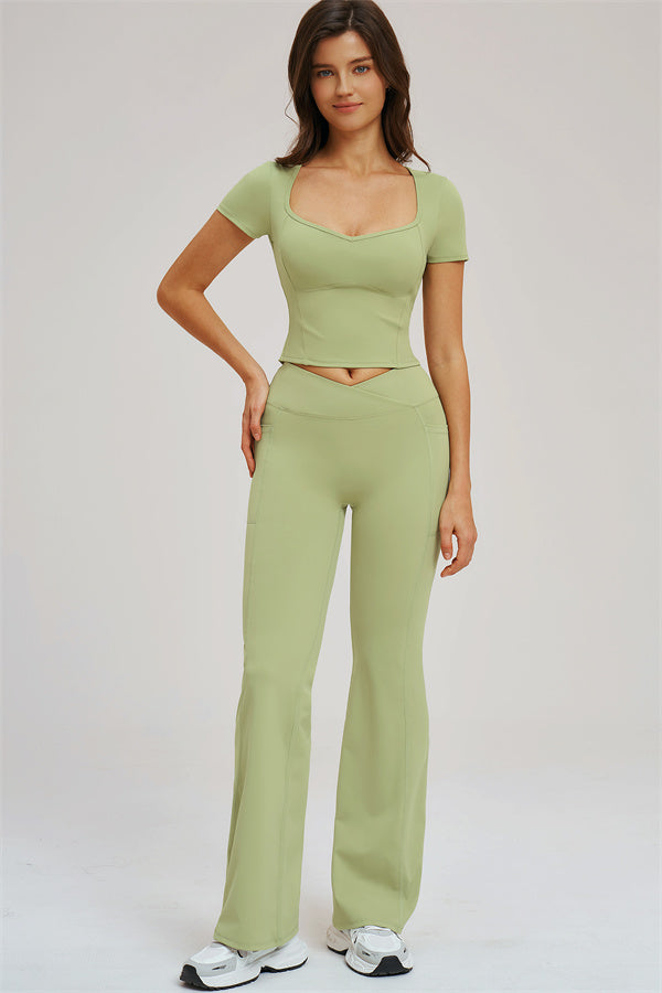 The Sizzle T-shirt Flared Leggings 2-Piece Set