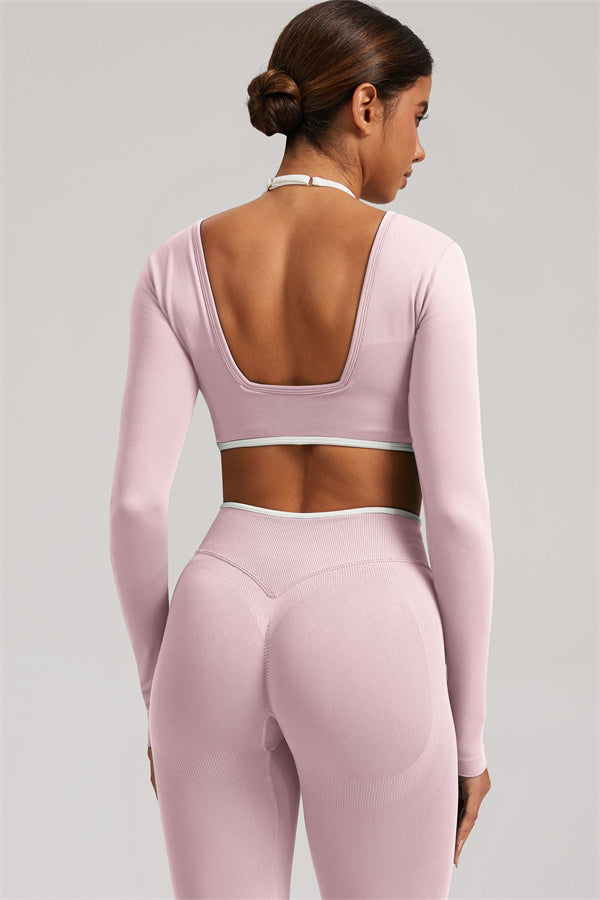 The Elevate Long Sleeve Crop top Leggings 2-Piece Set