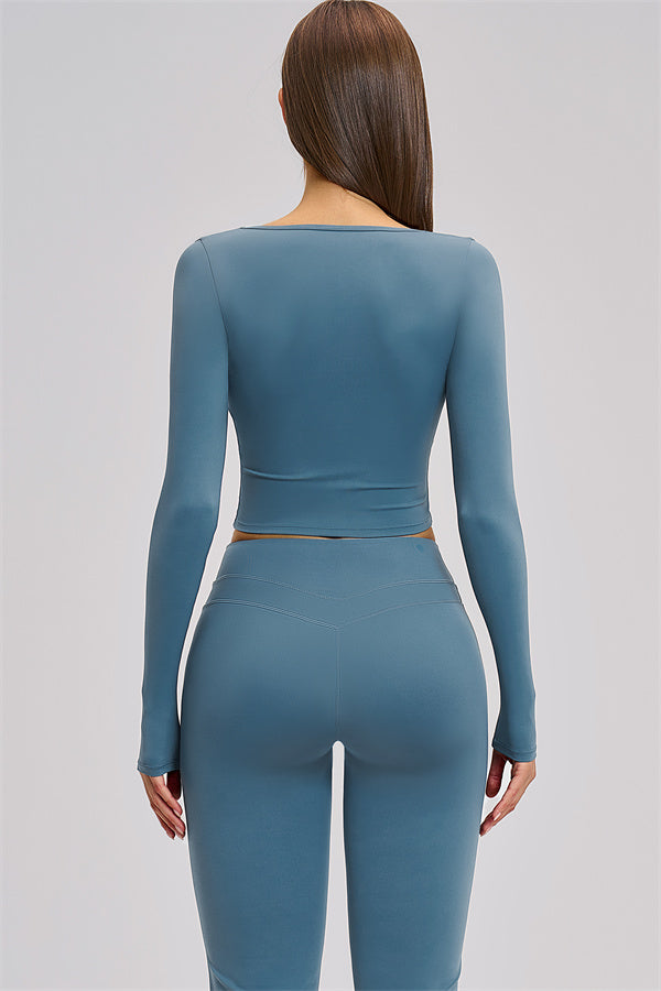 The Stride Long Sleeve T-shirt Flared Leggings 2-Piece Set
