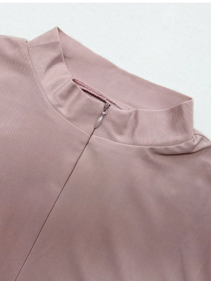 Muslim Women Swimming Suit With Headscarf & Pants, Long Sleeve Burkini Swim Suit (MB016)