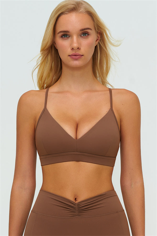 The Lushness Y-Back Sports Bra Shorts 2-Piece Set