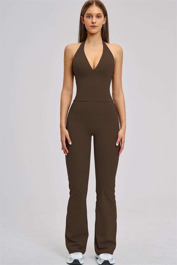 The Zestful Tank Top Flared Leggings 2-Piece Set