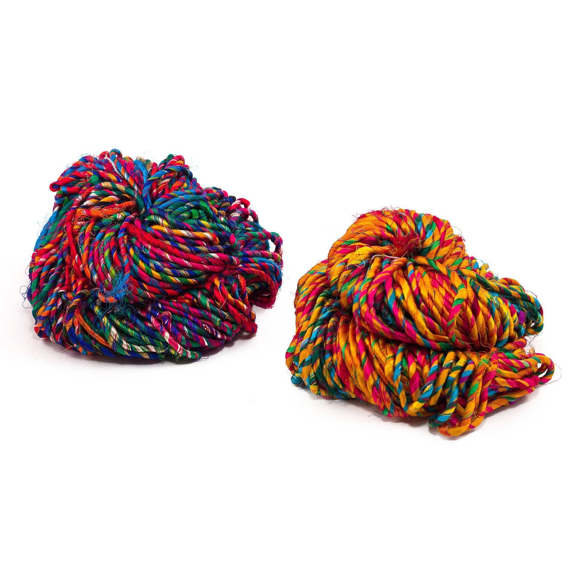 Firecracker Recycled Resolution Silk Yarn