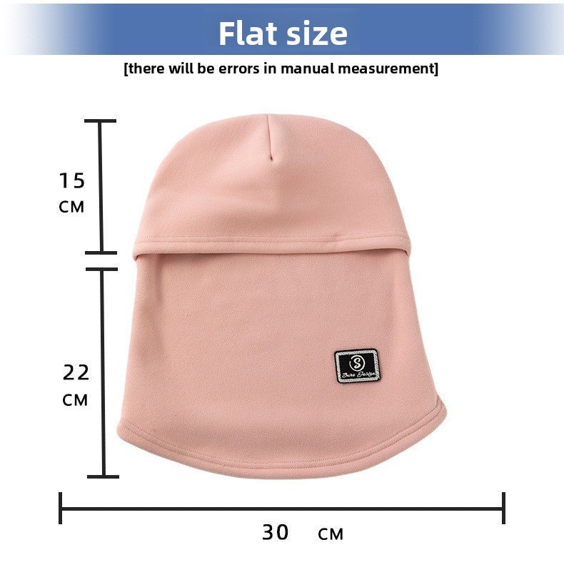 Fleece-Lined Face Mask Cap | Windproof Winter Cycling Hood with Ear Protection(MAC308)