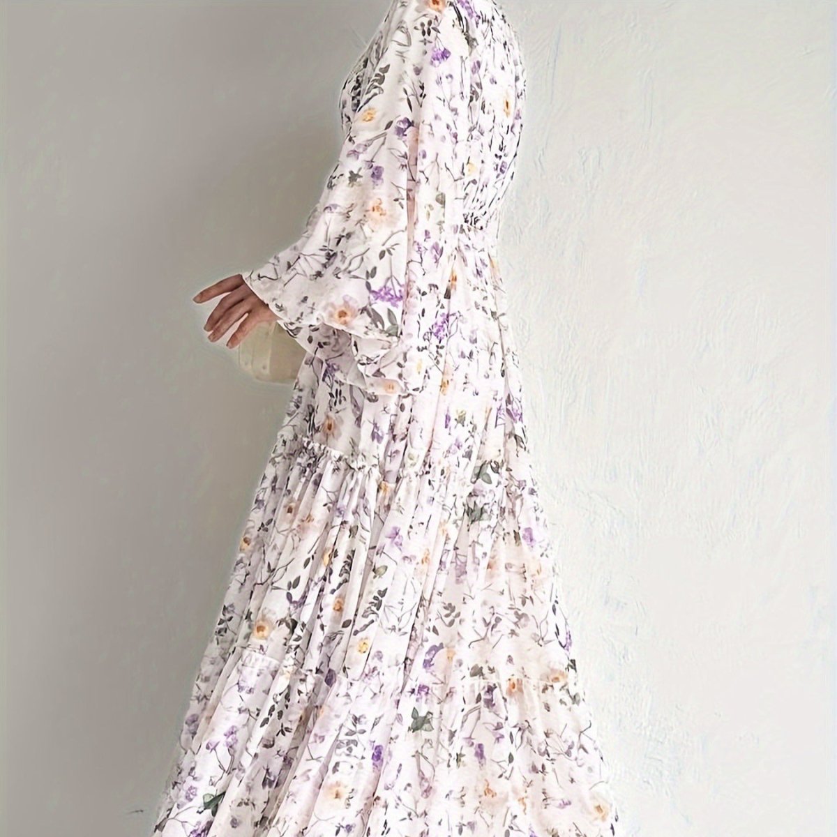 Floral Chiffon Dress(MA408)