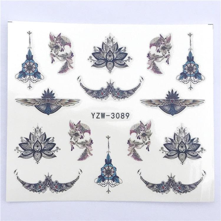 Fox Wolf Animal 3D Embossed Nail Sticker Flower Adhesive Manicure Slider Nail Art Tips Decorations Decals Manicure Design Golden Firework Star Accessories Heart Nail Art Stickers Glitter Decals Love Nail Sequins Laser Heart Nail