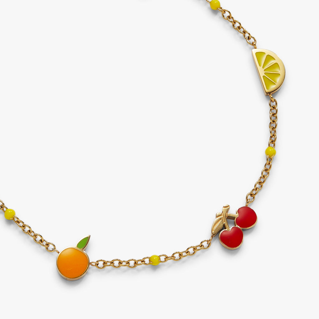 Fruit Inline Charm Anklet
