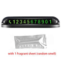 Function Luminous Car Temporary Parking Card Car Air Freshener Phone Number Plate Car Sticker Aromatherapy Function Luminous Car Temporary Parking Card with Car Air Freshener Temporary Phone Number for Car Dashboard Accessories