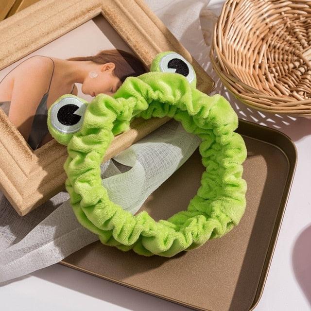 Funny Frog Makeup Headband Wide-brimmed Elastic Hairbands Cute Girls Hair Bands Women Hair Accessories Girls Hairband Gorgeous Hair Accessories For Women