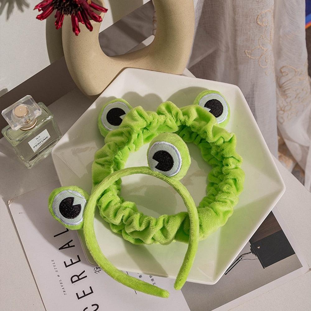 Funny Frog Makeup Headband Wide-brimmed Elastic Hairbands Cute Girls Hair Bands Women Hair Accessories Girls Hairband Gorgeous Hair Accessories For Women