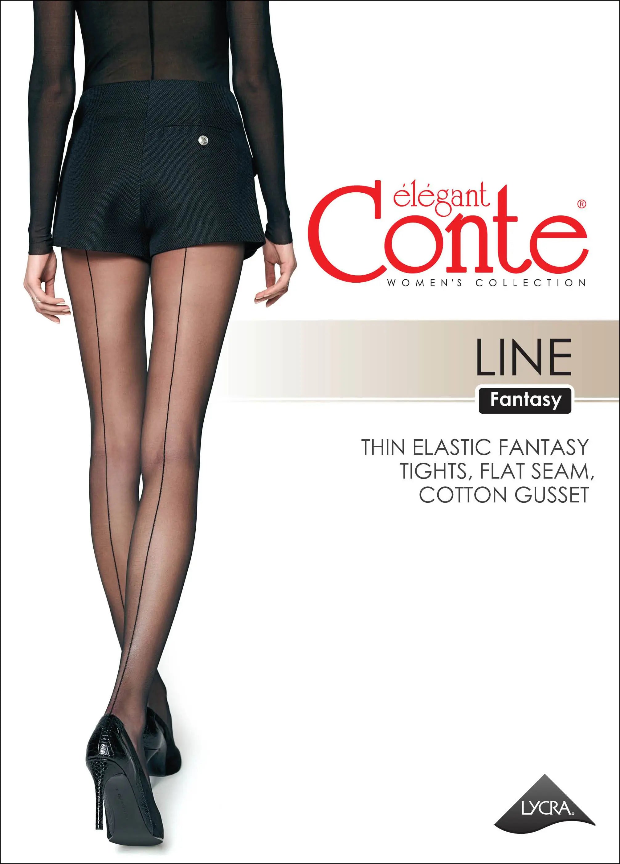 Fantasy Tights Conte Line - Back Seam