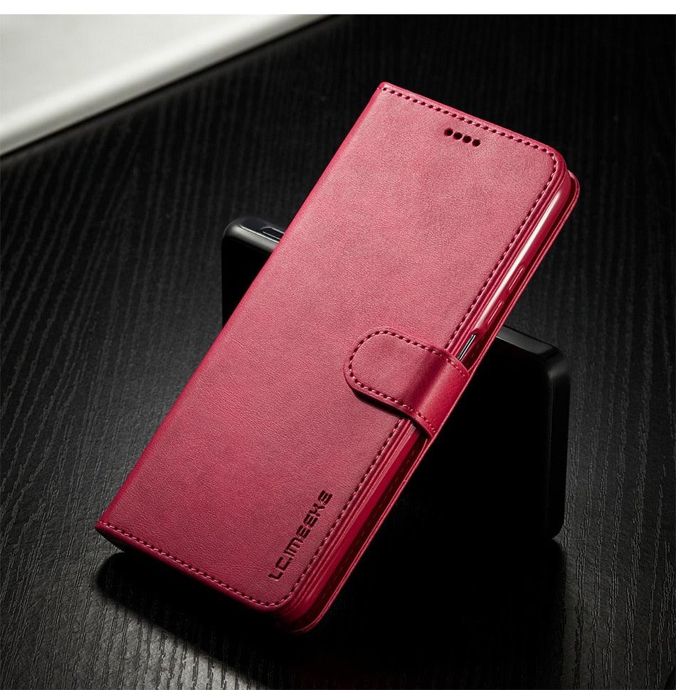 Genuine Premium Leather Detachable Magnetic Flip Cover with Card Holders Horizontal Case For Redmi Note 11 Pro 5G Case On Redmi Note 11 11S 10S 10 10C 9S 9 9T 8T 8 7 Case For Xiaomi Redmi Note11 Pro 5G Case