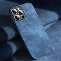 Genuine Vintage Brown Leather Case for iPhone  Luxury PU Leather Case For iPhone 13 12 11 14 Pro Max Mini XR XS X 8 7 Plus SE Soft Silicon Shockproof Phone Cover