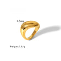 Geometric Brilliance Ring Minimalist High-Shine Bands for Stacking & Styling (MAC272)