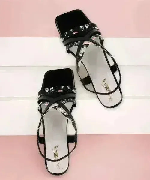 Women Black Heels Sandal