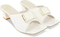 Women White Heels Sandal