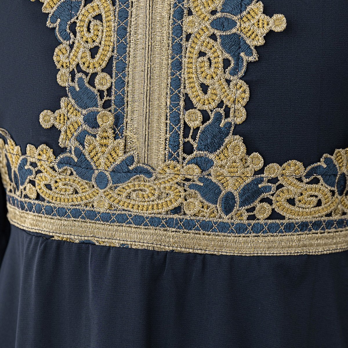 Girls Embroidered Kaftan Dress(MKG020)