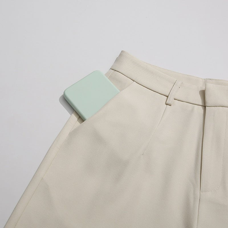 Gold Button Blazer & Straight Leg Pants Set (MS398)