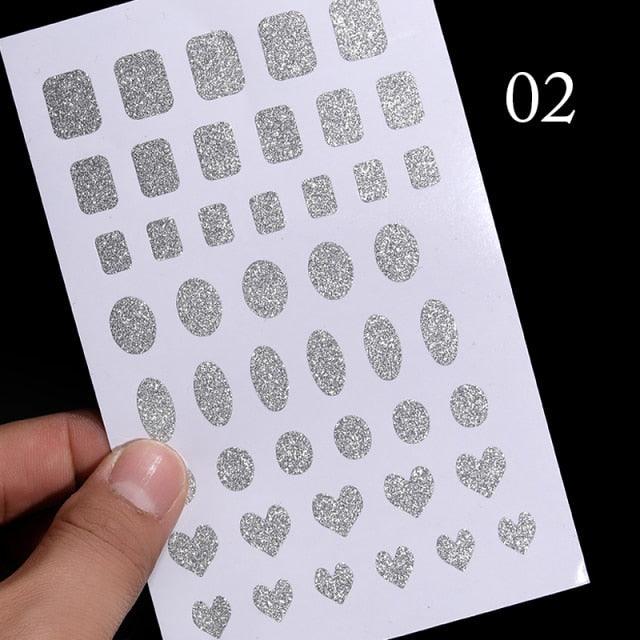Gold Christmas Snowflake 3D Nail Stickers Sparkly Iridescent Silver Xmas Tree Elk Deer Transfer Sliders Winter Nails Accessories Design Decor Tip Transfer Nail Decals Sticker For Pretty Girl Self-Adhesive Nail Decals Designer Nail Stickers