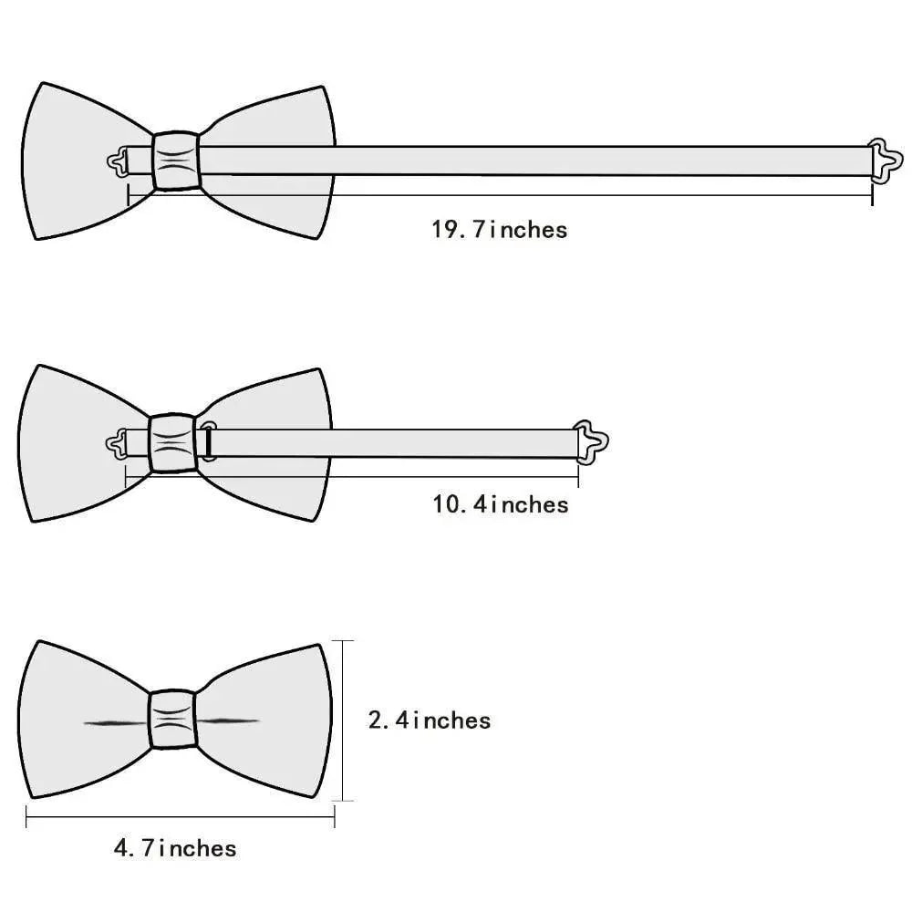 Green Color Silk Butterfly Pre-Tied Bow Tie Pocket Square Cufflinks Suit Set For Men Silk Adjustable Self Bowtie Formal Bowtie Set