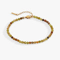 Green Ombre Semi-Precious Beaded Anklet