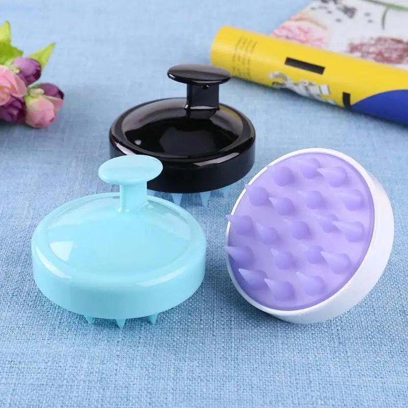 Hair Shampoo Brush - Head Scalp Massager Soft Silicone Brush Scalp Care Brush For Bathroom and Bath