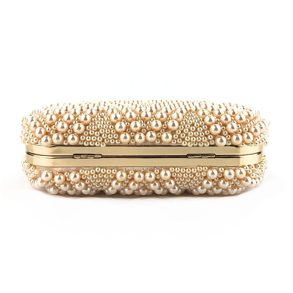 Hand-Beaded Pearl Evening Elegance Handbag (MAC286)
