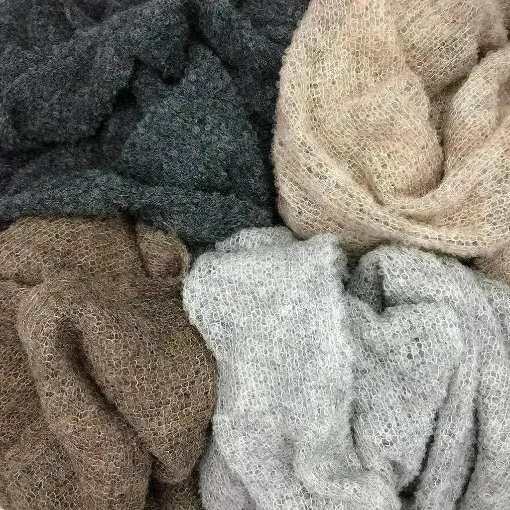 Gray Ultra Plush Alpaca Scarf