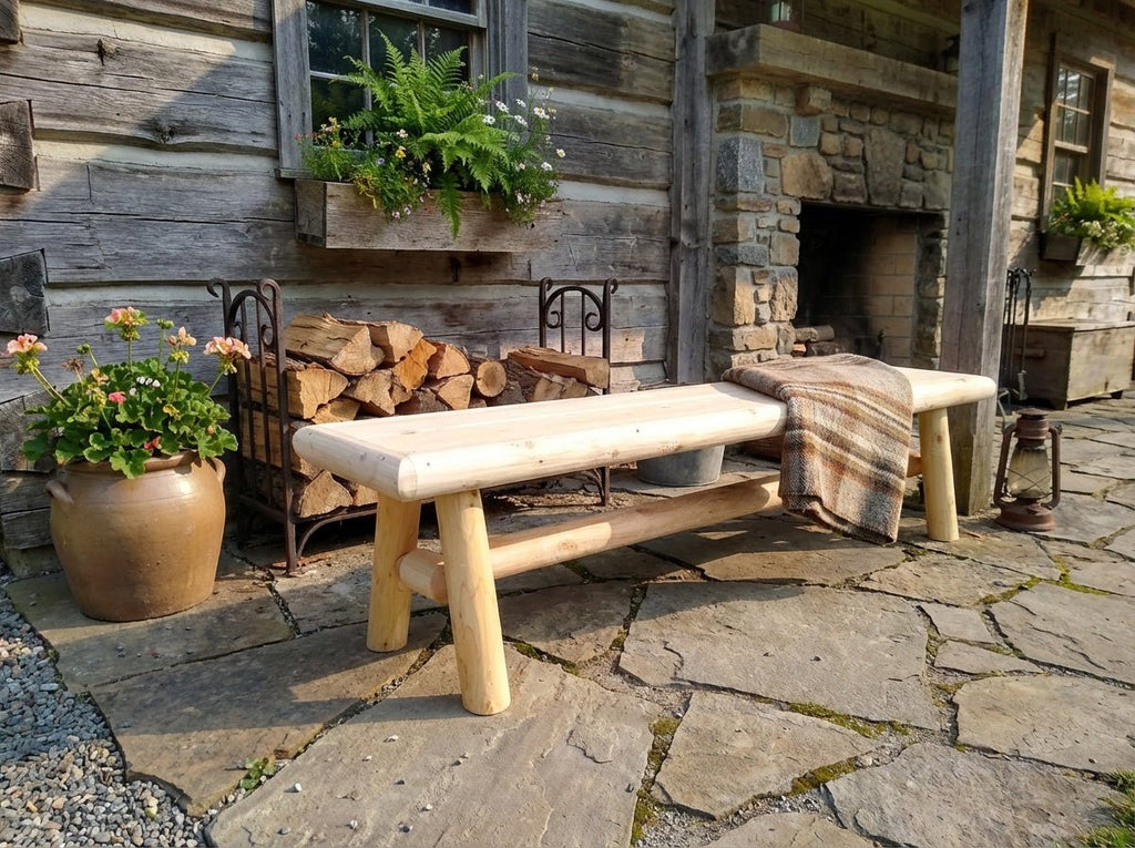 Handmade Solid Wooden Bench