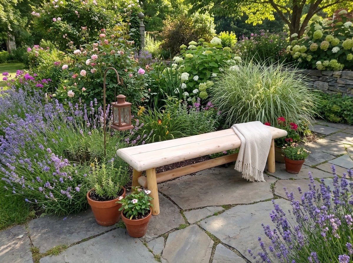 Handmade Solid Wooden Bench