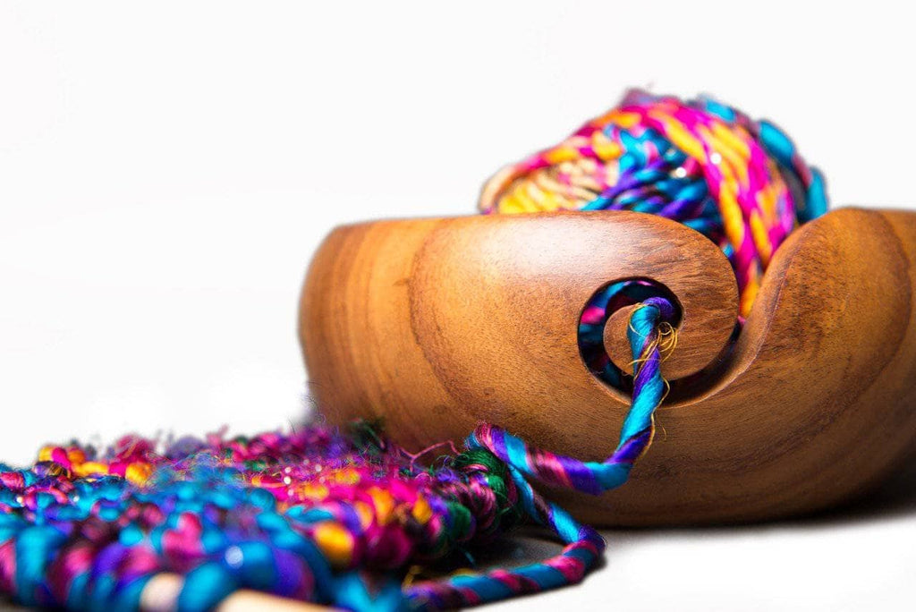 Handmade Wooden Yarn Bowl