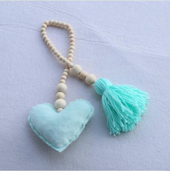 Hanging Nordic Wooden Beads Ornament Double Star Moon Kids Room Decoration Baby Crib Tent Hanging Pendant Wall Decor Photography Props Baby Mobile For Crib Moon and Stars Baby Nursery Ceiling Crib Mobile Kids Room Hanging Decor