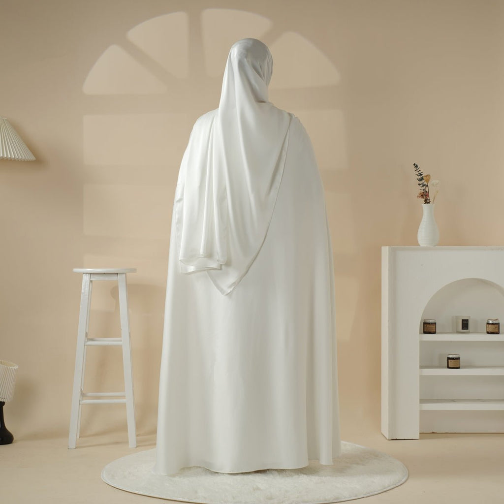 Haute Couture Abaya, Heavy-Crafted 3-Layer Cape Abaya (MA096)