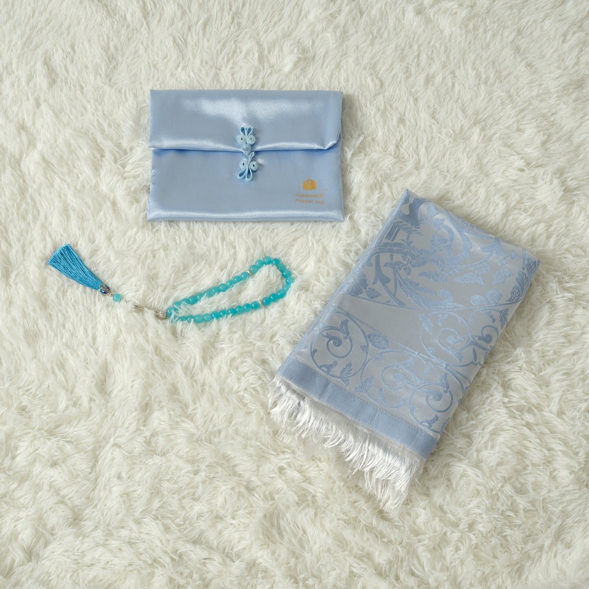Haute Eco-Friendly New Prayer Mat and Tasbeeh Set(MR068)
