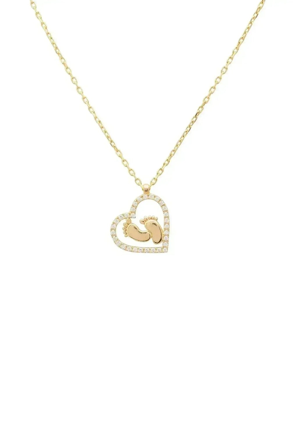 Heart Mum Pendant Necklace – 22K Gold-Dipped Sterling Silver Gift - Femstylo