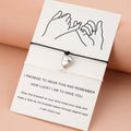 Heart Shaped Magnet Couple Bracelet Adjustable Black Red Rope Hand Bracelet Classic Men Women  First Day Of School Bracelets For Mom Daughter Cutout Heart Bracelets Mother’s Day Valentine’s day Jewelry Gifts