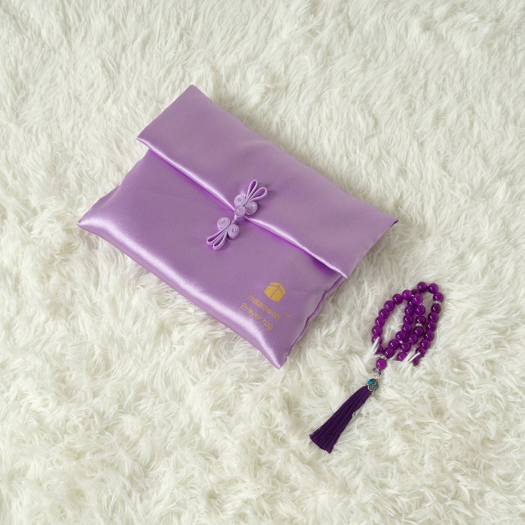 High-End Eco-Friendly New Luxury Prayer Mat and Tasbeeh Set(MR067)