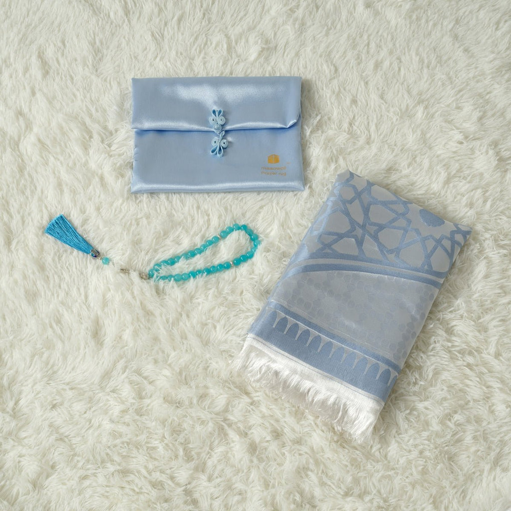 High-End Eco-Friendly New Luxury Prayer Mat and Tasbeeh Set(MR067)