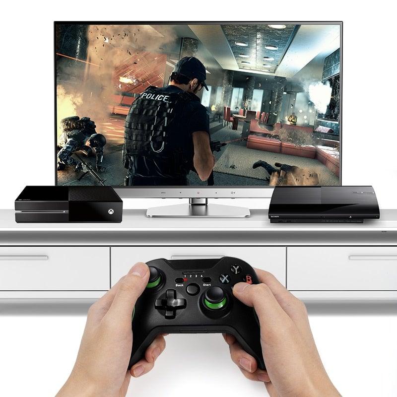 High Quality Black 2.4GHz Wireless Joystick Gamepad Controller Compatible With PC Monitor Laptop