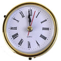 High Quality Vintage Black Metal Art Table Clock Metal Retro Silent Non-Ticking Battery Control Classic Roman dial Small Table Clock for Bedrooms