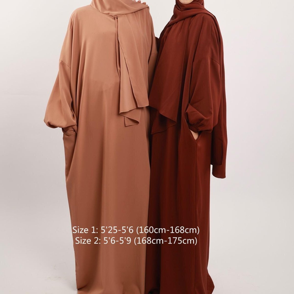 Hijab Attached Hoodie Abaya (MA001)