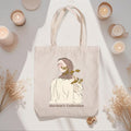 Hijabi Illustrated Canvas Tote Bag – Mariam’s Collection（MAC235）