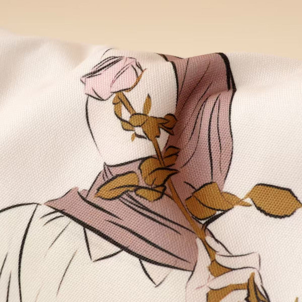 Hijabi Illustrated Canvas Tote Bag – Mariam’s Collection（MAC235）
