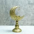 Hollow Moon Candle Holder – Iron Ramadan Decorative Accent (MAC379)