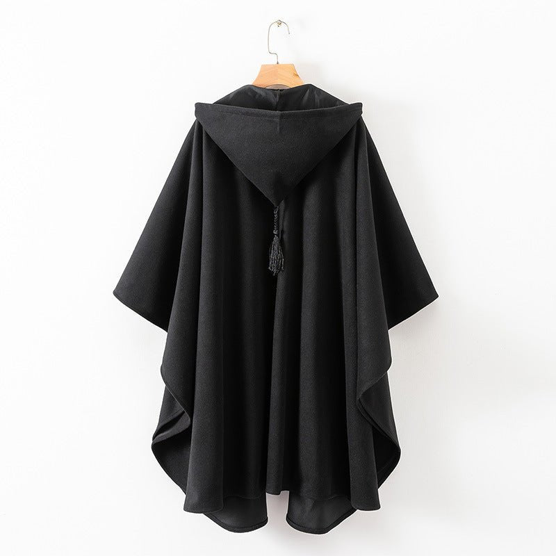 Hooded Cape Coat(MS208)