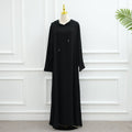 Ice Silk Crinkle Hooded Dress with Pockets(MA393)
