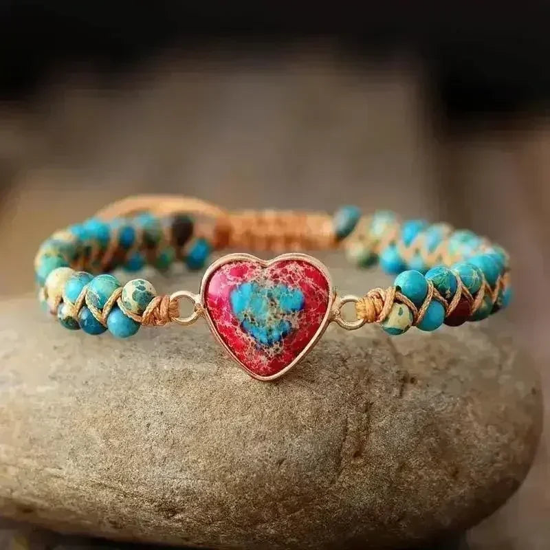 Imperial Jasper Macrame Bracelet